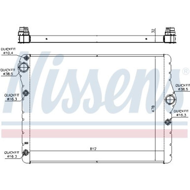 Nissens | Kühler, Motorkühlung | 60778