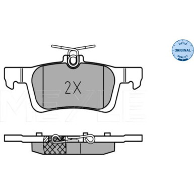 Meyle | Bremsbelagsatz, Scheibenbremse | 025 258 4116