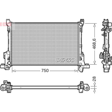 Denso | Kühler, Motorkühlung | DRM09174