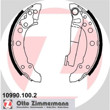 Zimmermann | Bremsbackensatz | 10990.100.2