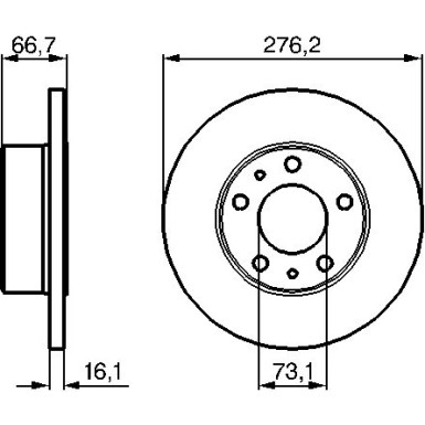 BOSCH | Bremsscheibe | 0 986 479 161