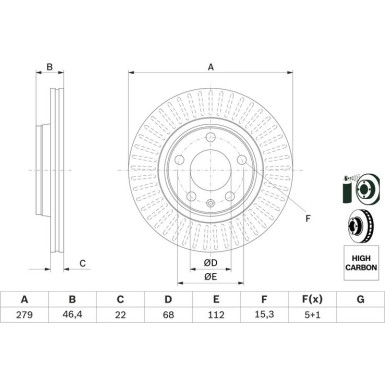 BOSCH | Bremsscheibe | 0 986 478 869