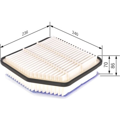 BOSCH F 026 400 176 Luftfilter