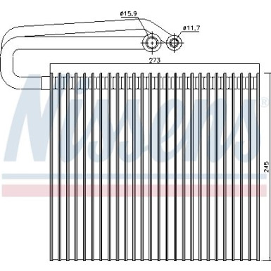 Nissens | Verdampfer, Klimaanlage | 92165