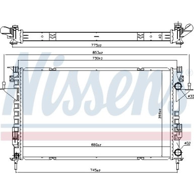 Nissens | Kühler, Motorkühlung | 637666