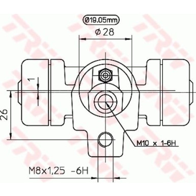 TRW | Radbremszylinder | BWD138