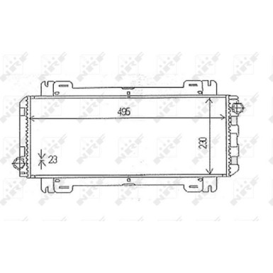 NRF | Kühler, Motorkühlung | 54613