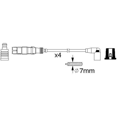 BOSCH | Zündleitungssatz | 0 986 356 359