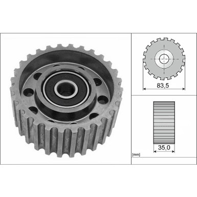 INA | Umlenk-/Führungsrolle, Zahnriemen | 532 0098 20