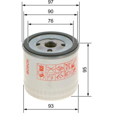 BOSCH 0 451 103 252 Ölfilter