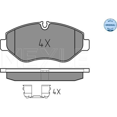 Meyle | Bremsbelagsatz, Scheibenbremse | 025 291 9220