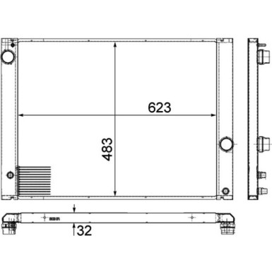 Mahle | Kühler, Motorkühlung | CR 1682 000P