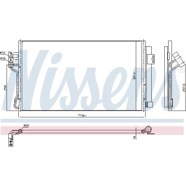 Nissens | Kondensator, Klimaanlage | 94674