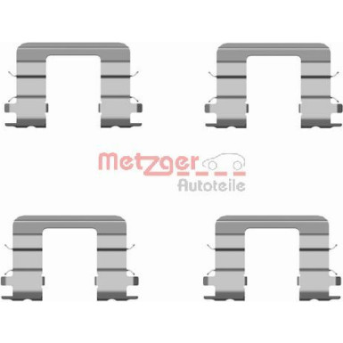 Metzger | Zubehörsatz, Scheibenbremsbelag | 109-1696