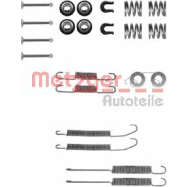 Metzger | Zubehörsatz, Bremsbacken | 105-0718
