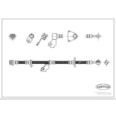 Corteco | Bremsschlauch | 19032248