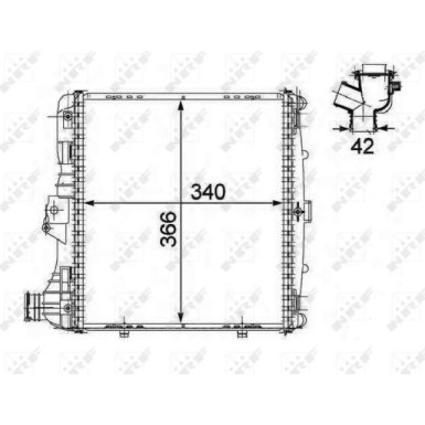 NRF | Kühler, Motorkühlung | 58485