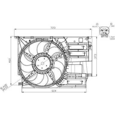 NRF | Lüfter, Motorkühlung | 47954