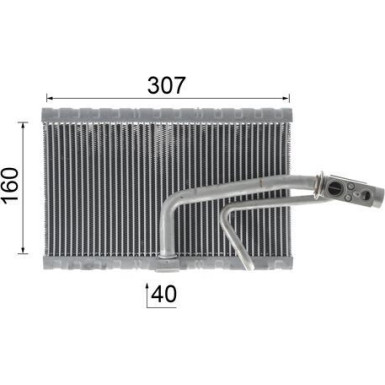 Mahle | Verdampfer, Klimaanlage | AE 114 000P