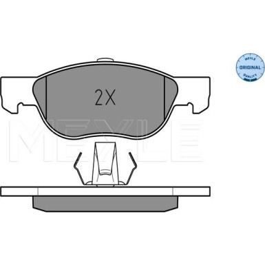 Meyle | Bremsbelagsatz, Scheibenbremse | 025 219 2818
