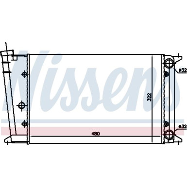 Nissens | Kühler, Motorkühlung | 65020