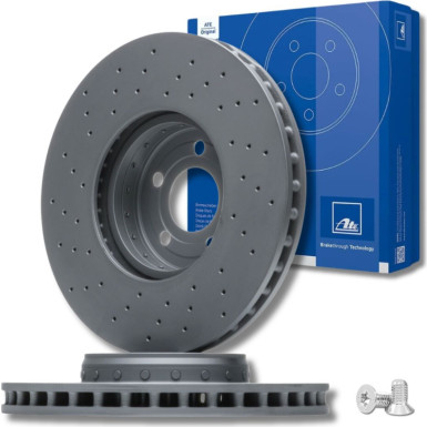 ATE 24.0132-0300.2 Bremsscheibe 342mm für MERCEDES C-Klasse, E-Klasse, CLS, zweiteilige Bremsscheibe