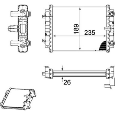 Mahle | Kühler, Motorkühlung | CR 913 000P