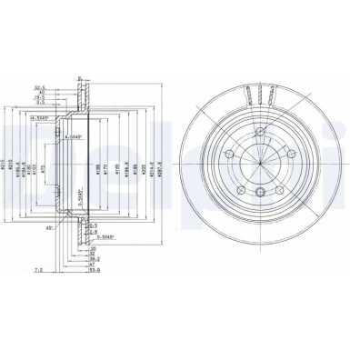 Delphi | Bremsscheibe | BG3042