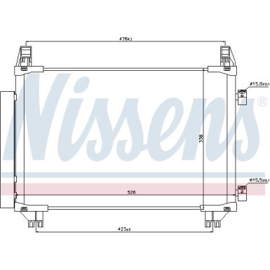 Nissens | Kondensator, Klimaanlage | 940050