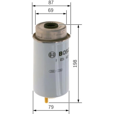 BOSCH | Kraftstofffilter | F 026 402 079