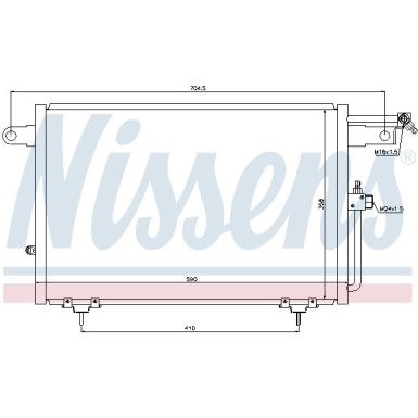 Nissens | Kondensator, Klimaanlage | 94213