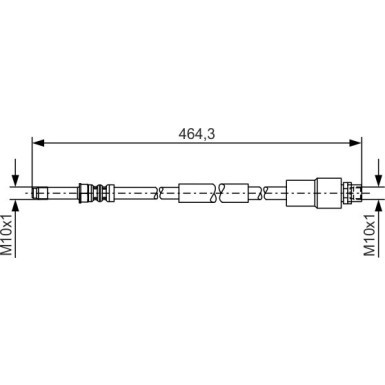 BOSCH | Bremsschlauch | 1 987 481 541