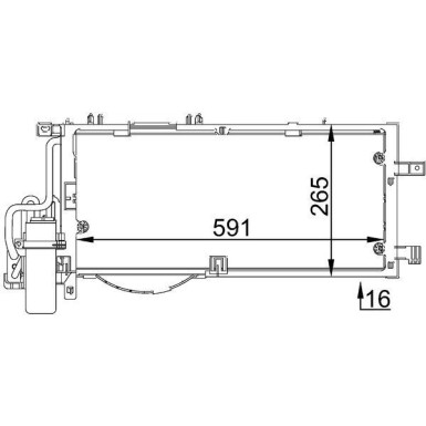 Mahle | Kondensator, Klimaanlage | AC 309 001S