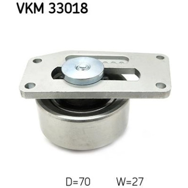 SKF | Spannrolle, Keilrippenriemen | VKM 33018