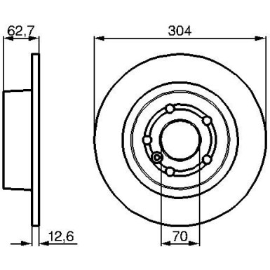 BOSCH | Bremsscheibe | 0 986 478 497