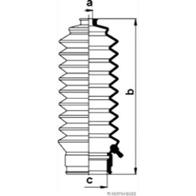 Herth+Buss Jakoparts | Faltenbalgsatz, Lenkung | J4104001