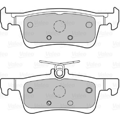Valeo | Bremsbelagsatz, Scheibenbremse | 601408