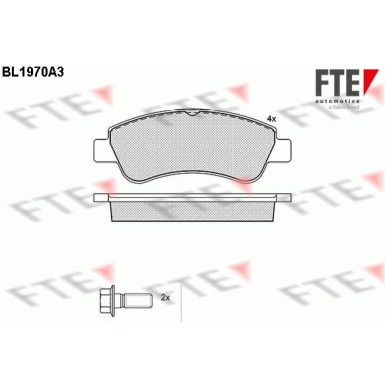 FTE | Bremsbelagsatz, Scheibenbremse | 9010554