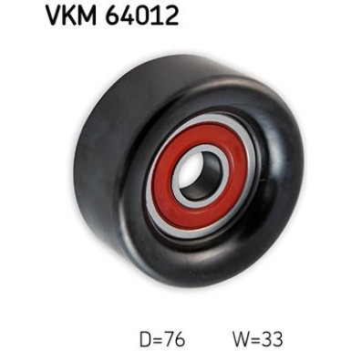 SKF | Umlenk-/Führungsrolle, Keilrippenriemen | VKM 64012