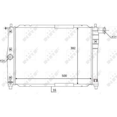 NRF | Kühler, Motorkühlung | 59122