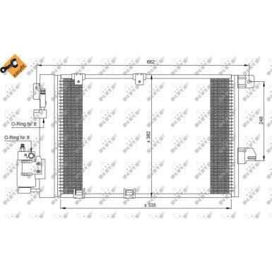 NRF | Kondensator, Klimaanlage | mit Trockner | 35301