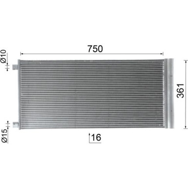 Mahle | Kondensator, Klimaanlage | AC 1124 000P