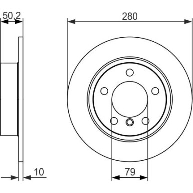 BOSCH | Bremsscheibe | 0 986 479 728