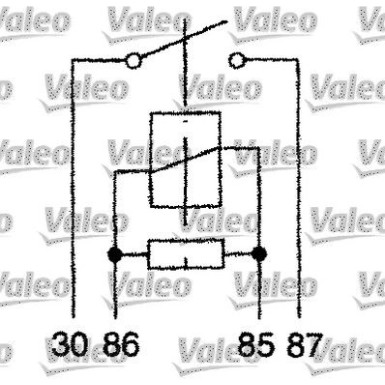 Valeo | Relais, Arbeitsstrom | 643827