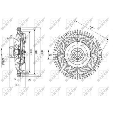 NRF | Kupplung, Kühlerlüfter | 49581