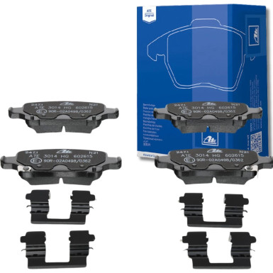 ATE 13.0460-2615.2 Bremsbeläge mit akustischer Verschleißwarnung, mit Zubehör