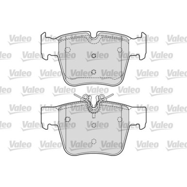 Valeo | Bremsbelagsatz, Scheibenbremse | 601694