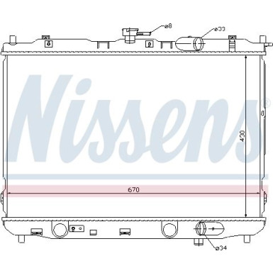 Nissens | Kühler, Motorkühlung | 66639