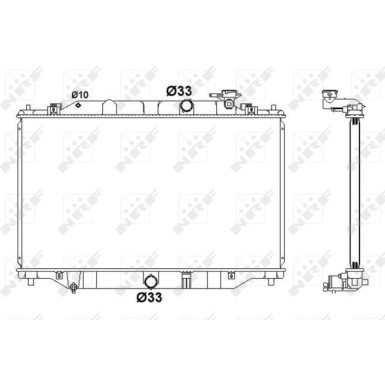NRF | Kühler, Motorkühlung | 58416