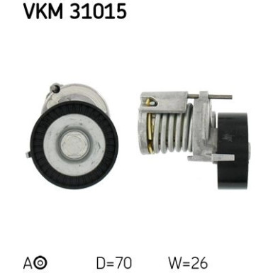 SKF | Spannrolle, Keilrippenriemen | VKM 31015